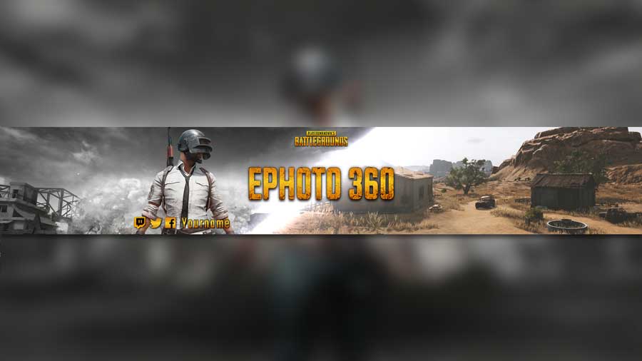 Create A Youtube Banner Game Of Pubg Cool